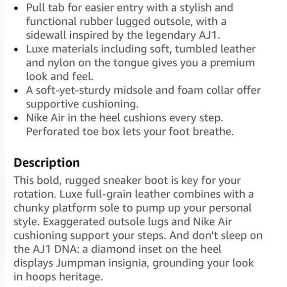 Nike Air Jordan 1 Brooklyn Boot - Picture 11 of 13